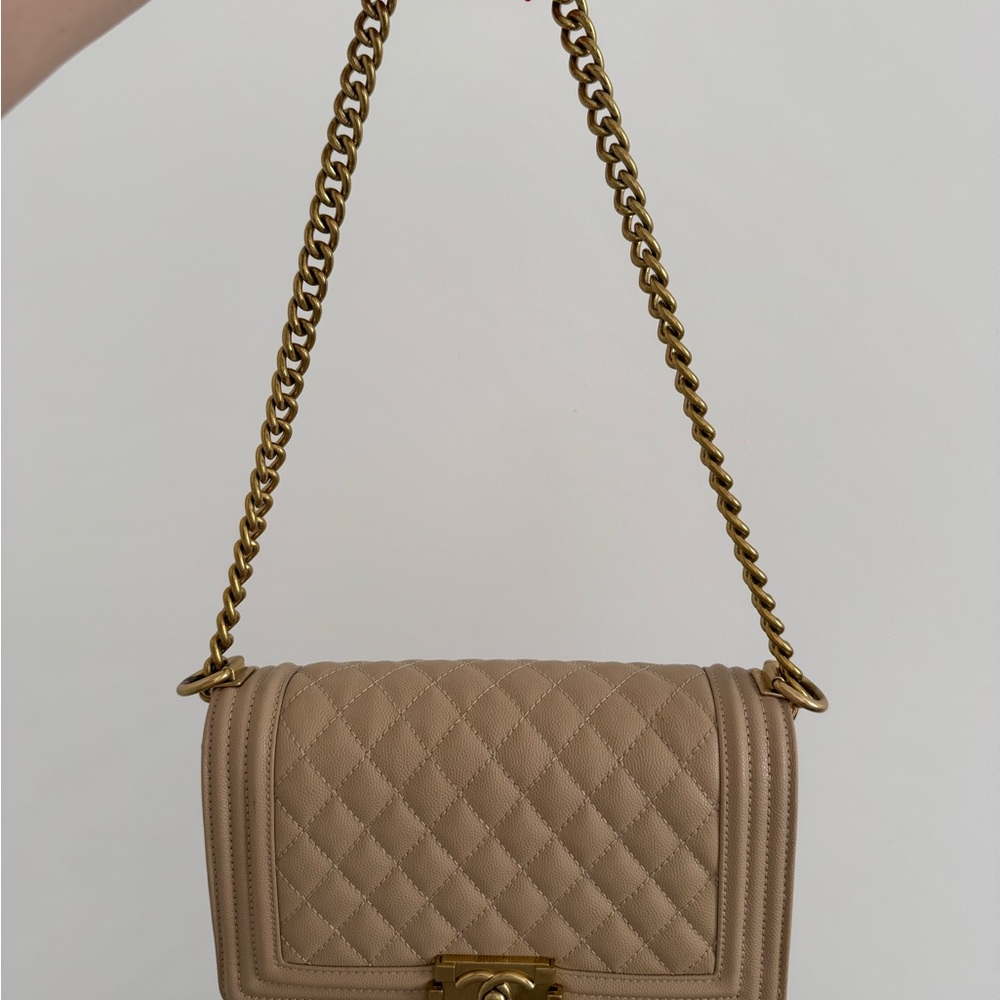 Inspired Boy Bag in Beige